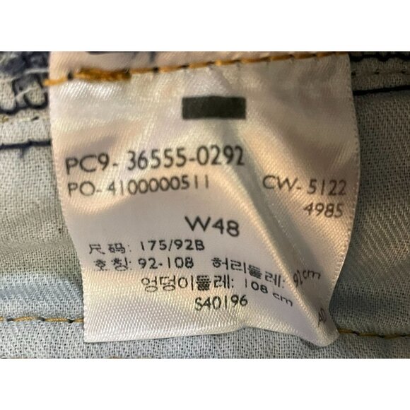 Levis 511 Jean Shorts Mens 48 (waist measures 46”) NEW Irregular Cutoffs - Picture 10 of 16